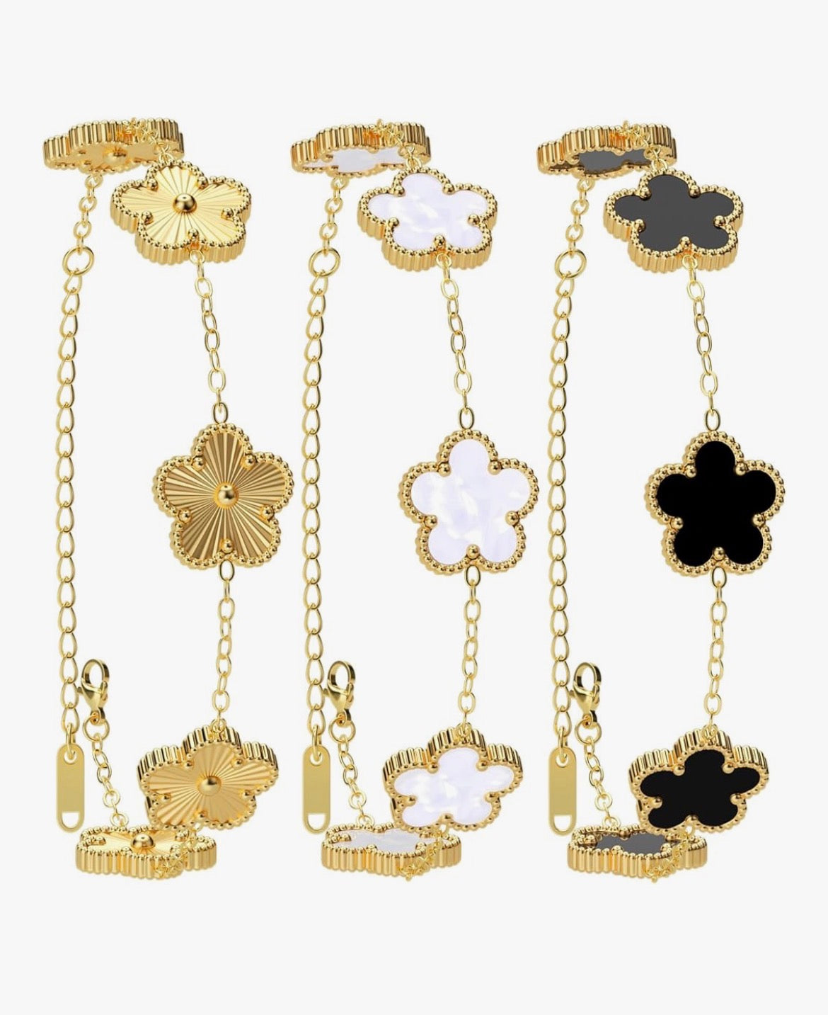 Gold Clover Bracelets